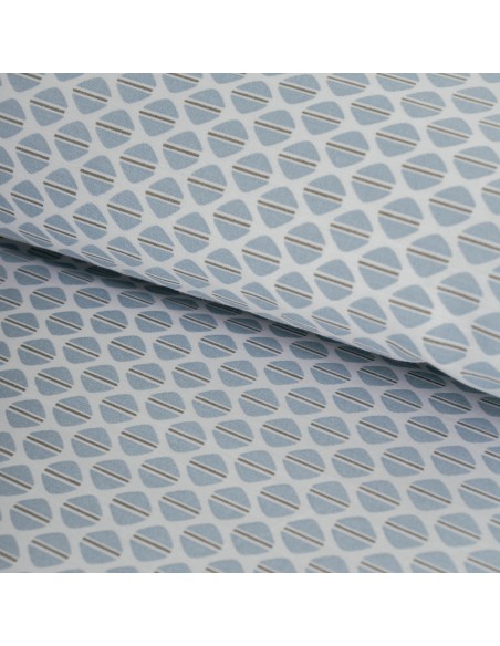 Funda nórdica algodón percal Dune índigo