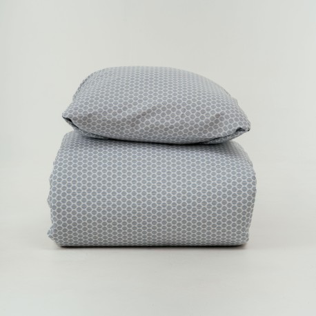 Funda nórdica algodón percal Dune índigo