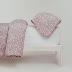 Funda nórdica algodón percal Oniris malva