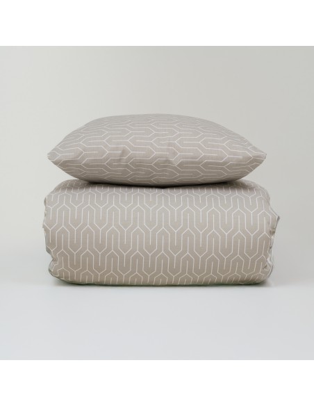 Funda nórdica algodón percal Yolanda verde