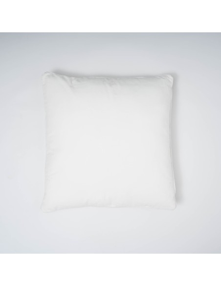 Cojín cuadrante terciopelo algodón liso - funda + relleno