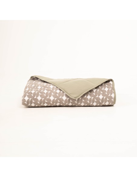 Colcha jacquard chenilla Keira verde seco