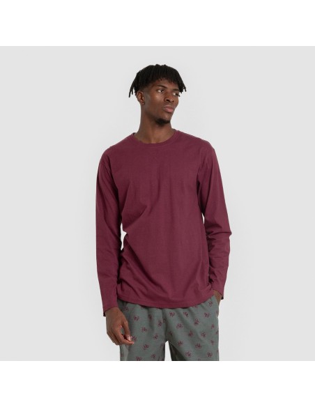 Pijama hombre franela Sierpes burdeos Pijama hombre franela Sierpes burdeos