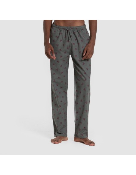 Pijama hombre franela Sierpes burdeos Pijama hombre franela Sierpes burdeos