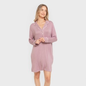 Camisón camisero viscosa punto mujer