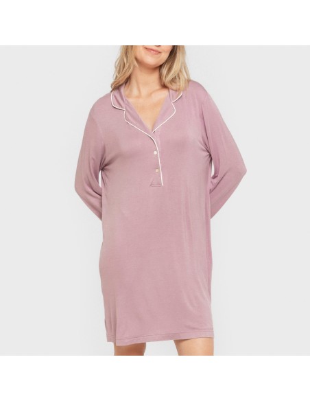 Camisón camisero viscosa punto mujer