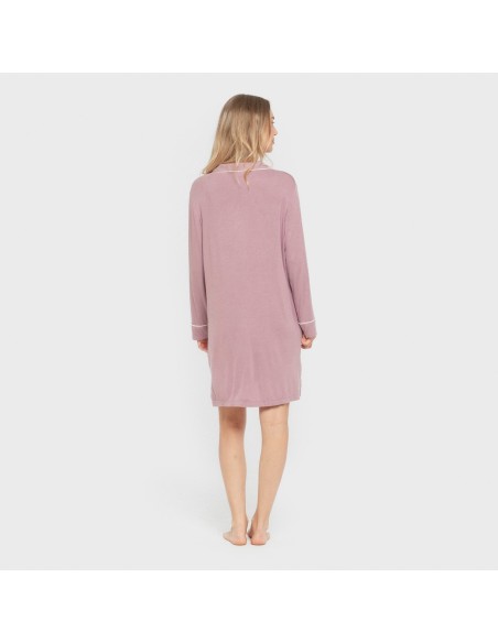 Camisón camisero viscosa punto mujer