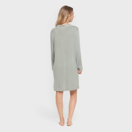 Camisón camisero viscosa punto mujer