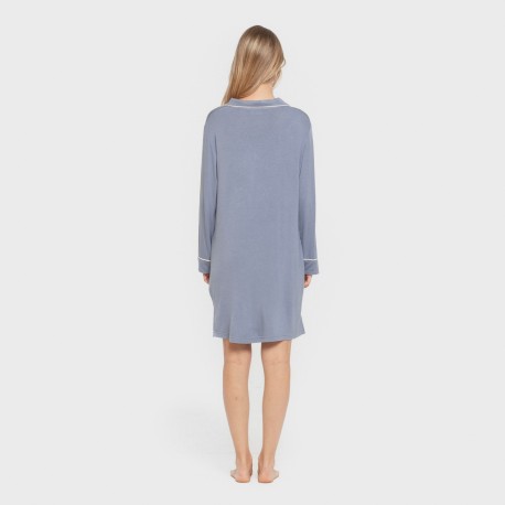 Camisón camisero viscosa punto mujer