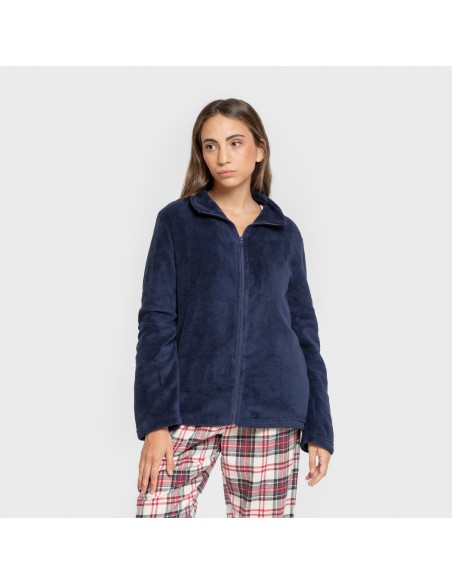 Sudadera coral mujer