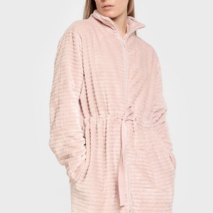 Bata terciopelo raya cremallera 2