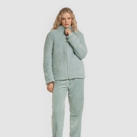 Sudadera sherpa mujer