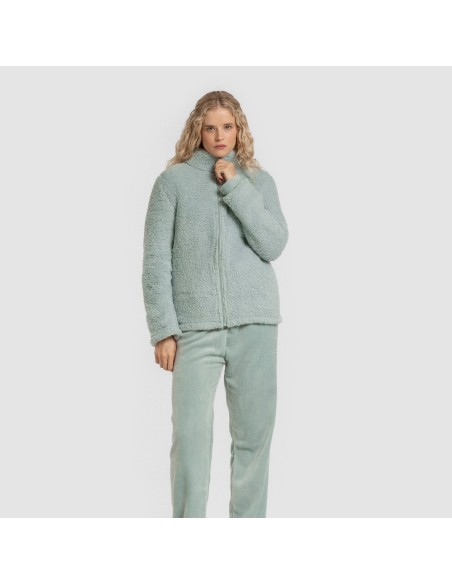 Sudadera sherpa mujer