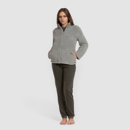 Sudadera sherpa mujer