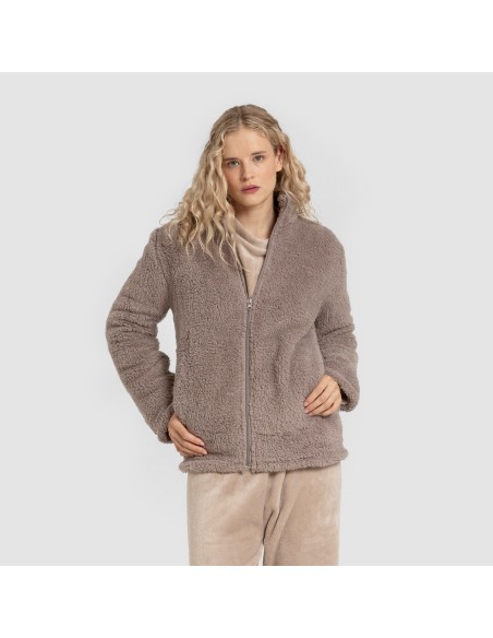 Sudadera sherpa mujer