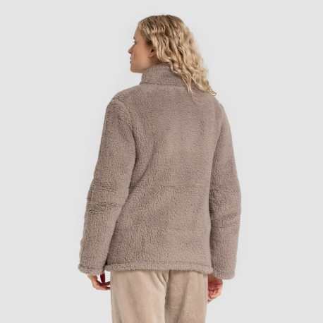 Sudadera sherpa mujer