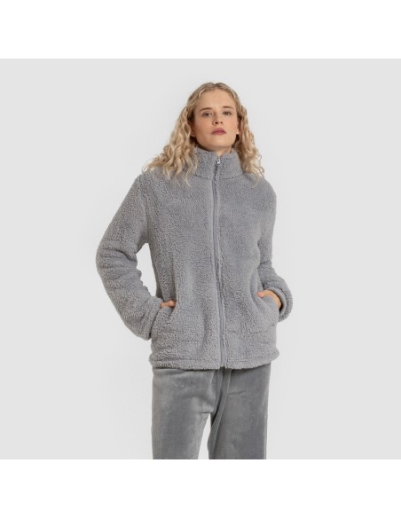 Sudadera sherpa mujer