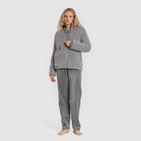 Sudadera sherpa mujer