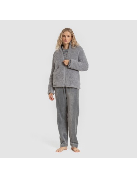 Sudadera sherpa mujer