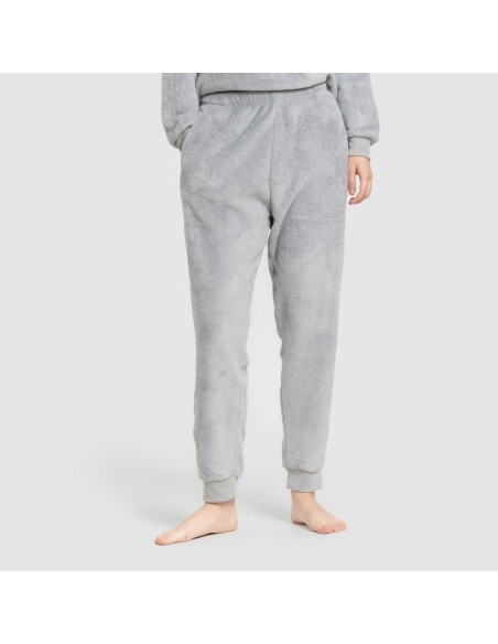 Pijama coral puño mujer Hello Wednesday indigo Pijama coral puño mujer Hello Wednesday indigo