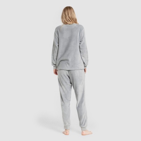 Pijama coral puño mujer Hello Wednesday indigo