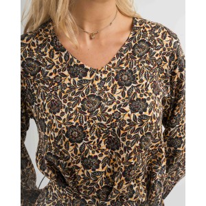 Vestido midi manga larga pico viscosa Sophie 2