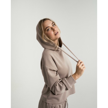 Sudadera capucha estilo modal mujer