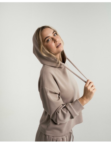 Sudadera capucha estilo modal mujer