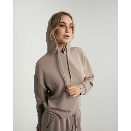 Sudadera capucha estilo modal mujer