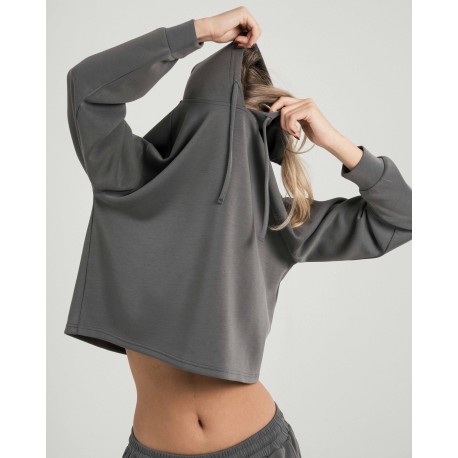 Sudadera capucha estilo modal mujer