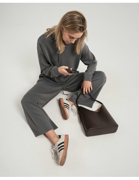 Sudadera capucha estilo modal mujer