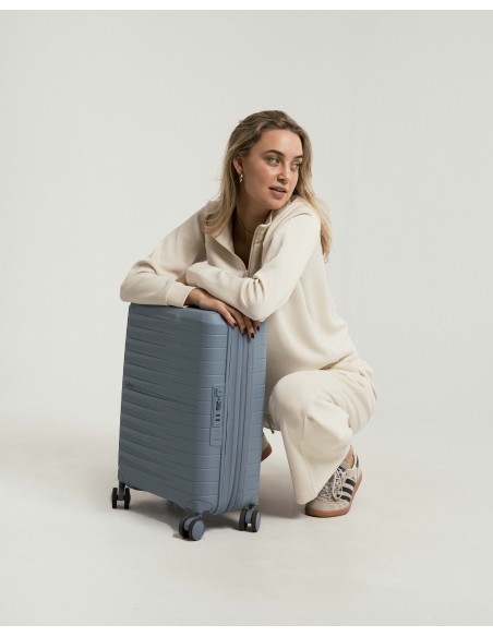 Sudadera media cremallera fluida mujer