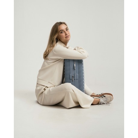 Sudadera media cremallera fluida mujer