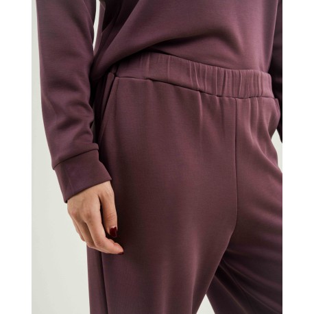 Sudadera media cremallera fluida mujer