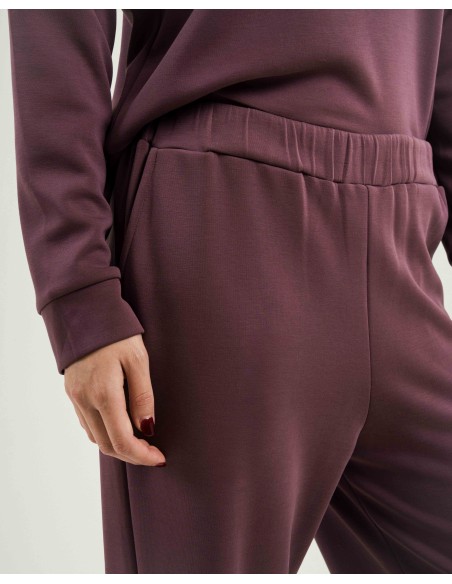 Sudadera media cremallera fluida mujer