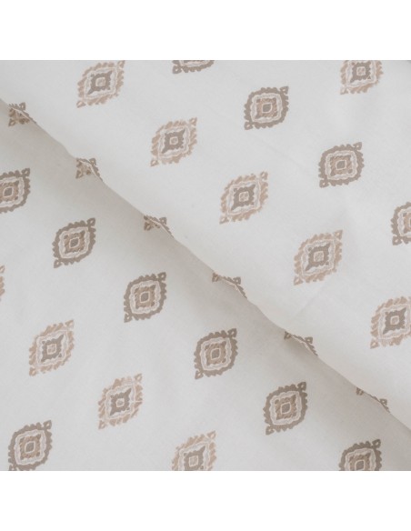 Funda nórdica algodón Beretia gris claro