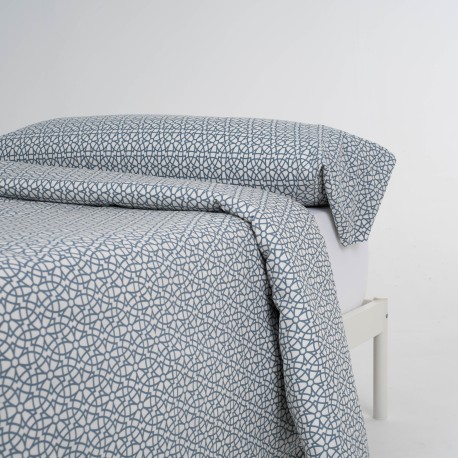 Funda nórdica algodón Galisteo indigo