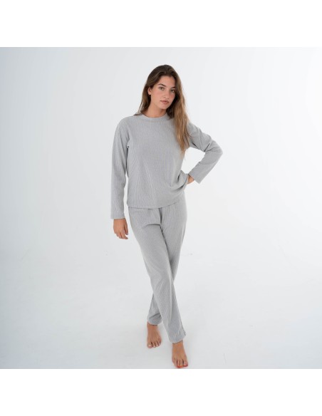 Pijama canalé Raya ancha lisa