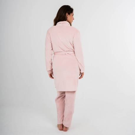 Bata terciopelo super soft lisa