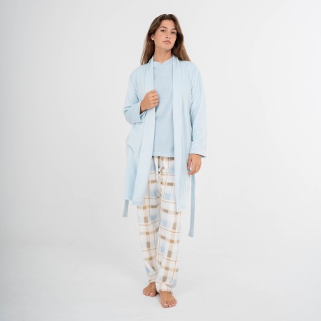 Bata terciopelo super soft lisa