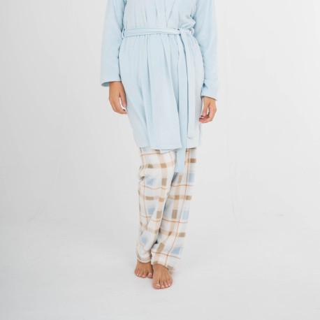 Bata terciopelo super soft lisa