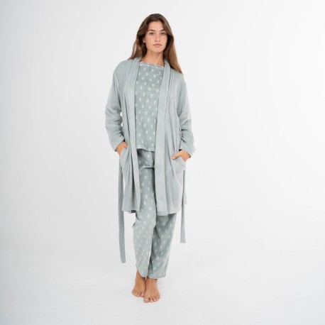 Bata terciopelo super soft lisa