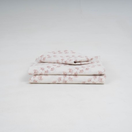 Juego de sábanas algodón Pureza rosa keike