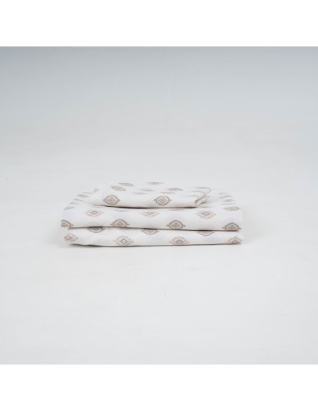 Juego de sábanas algodón Beretia gris claro