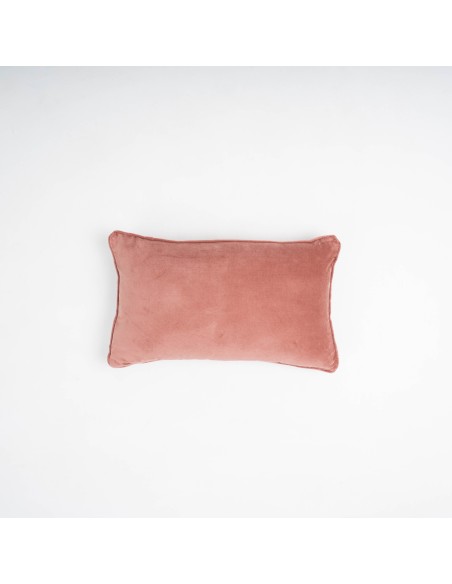 Cojín rectangular 30x50 terciopelo algodón liso - funda + relleno