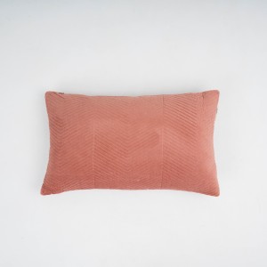 Cojín rectangular terciopelo algodón Hungria liso - funda + relleno