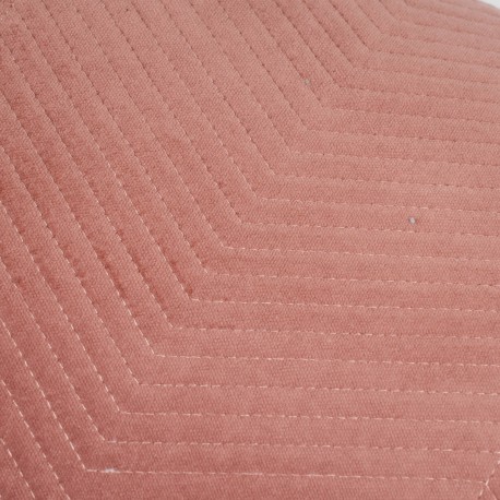 Cojín rectangular terciopelo algodón Hungria liso - funda + relleno