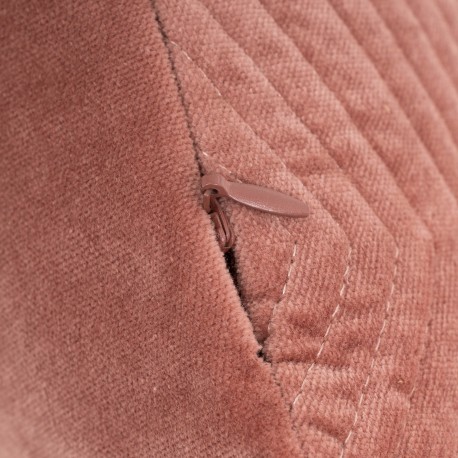 Cojín rectangular terciopelo algodón Hungria liso - funda + relleno