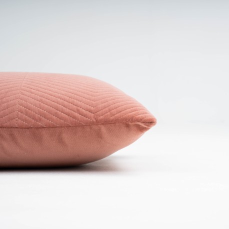 Cojín rectangular terciopelo algodón Hungria liso - funda + relleno