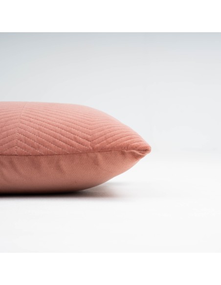 Cojín rectangular terciopelo algodón Hungria liso - funda + relleno